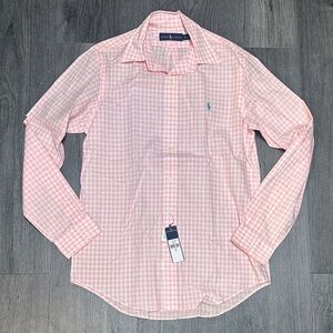 Ralph Lauren Men's Pink Plaid Shirt